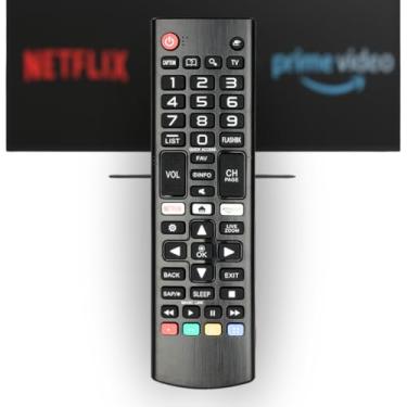 Imagem de Controle Remoto Compatível com TODAS Smart TV LG — Com Botões Netflix e Prime Video — Funciona em Modelos LED, LCD, 4K, UHD e OLED — Não Precisa Configurar