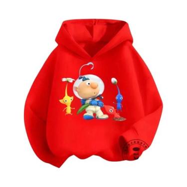 Imagem de Moletom Infantil Pikachu 4 Anime Cartoon Jogo Roupa Solta Para Meninas