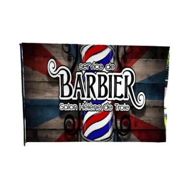 Imagem de Barbearia Retro Impresso Grande Bandeira, Arte, Ficção Científica, Qua