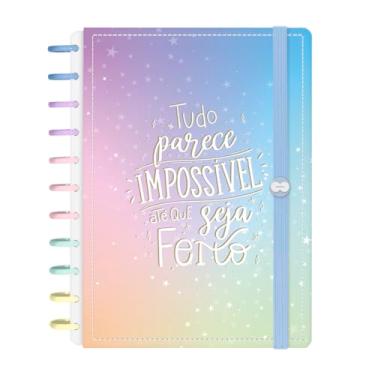 Imagem de Caderno Iscool Disc Inteligente 140 Folhas Color Vibes Tudo Parece Impossível G+