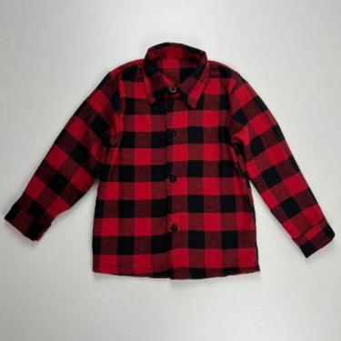 Imagem de Camisa Xadrez Masculina Infantil Festa São João Camisa Quadriculada Ma
