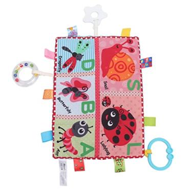 Imagem de aqxreight Etiquetas para Bebês Cobertor de Segurança Multifuncional para Bebês Cobertor Sensorial Calmante Com Mordedor Em Formato de Estrela do Mar Toalha Calmante para Insetos Estimula o Visual do