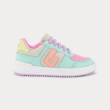 Imagem de Tênis Infantil Bibi B College Rosa com Verde-Feminino