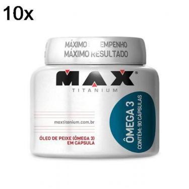 Imagem de Kit 10X Ômega 3 Max Titanium - 90 Cáps-Masculino