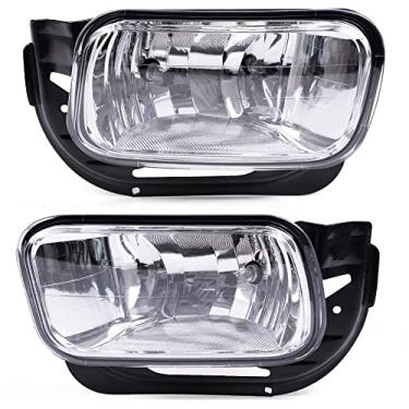Imagem de CNNELL Conjunto de faróis de neblina compatível com Dodge Ram 2009-2012 1500/2010-2018 Dodge Ram 2500 3500 farol de neblina dianteiro CH2594102, CH2595102
