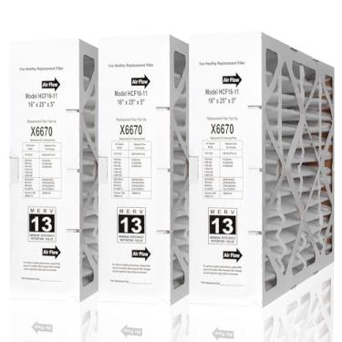 Imagem de Filtro X6670 40,6 x 63,5 x 12,7 cm MERV 16, serve para Honeywell FC100A1029, Lennox X6670, filtro Carrier EXPXXFIL0016 (dimensões reais: 40 x 63 x 11 cm), design dobrável para fácil armazenamento (3