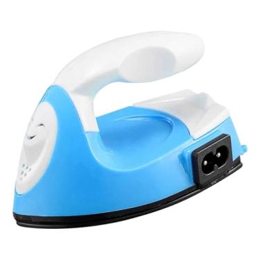 Imagem de Esquirla Mini ferro de passar para artesanato, ferramenta manual, acessório para trabalhos manuais, prensa térmica, aquecimento rápido para roupas de bebê e, Azul