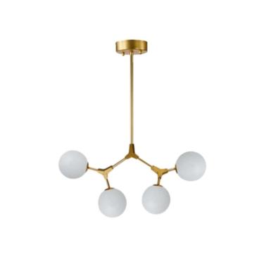 Imagem de Pendente Moderno Jabuticaba 4 Globos Mesa Bancada Gourmet Do