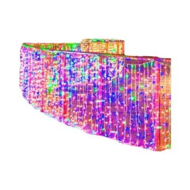 Imagem de Luzes De Natal Em Cordão LED Com Plugue EU Para Decoração Externa De C