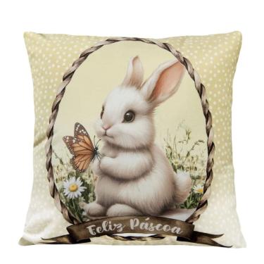 Imagem de Almofada De Páscoa Doçura Coelho e Borboleta 499168 40cm