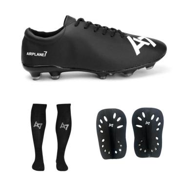 Imagem de Chuteira Strong De Campo + Meião + Caneleira A7-Masculino