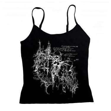 Imagem de Top Cropped Vintage Y2K Harajuku Grunge Para Mulheres, Roupas De Verão