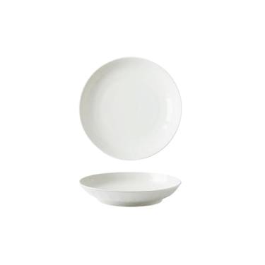 Imagem de Tigela de arroz fresco em relevo branco puro de cerâmica utensílios de mesa personalizados requintados - prato de arroz de 20 cm