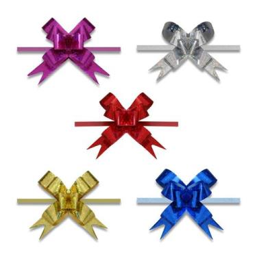 Imagem de 10 Laços Mágico Fácil Pronto Para Presente - Brilho - 60Cm - Chang