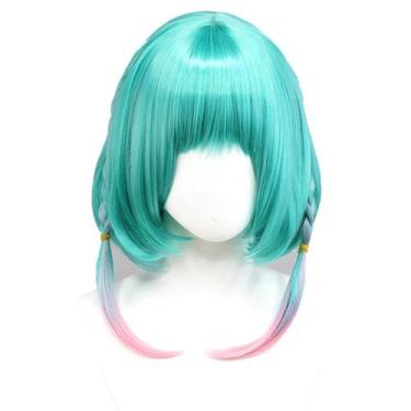 Imagem de Peruca de cosplay Honors Of Kings Yao Anime com 40 cm de altura. Fibra