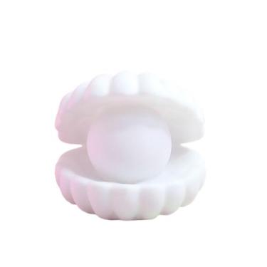 Imagem de Lâmpada de mesa de PVC decorativa LED Night Light Shell - Gloome Store