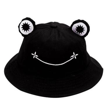 Imagem de Chapéu de balde Jiuhong Cute Frog Pattern para adultos e adolescentes