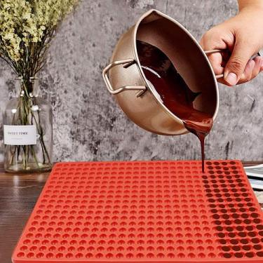 Imagem de Molde de silicone Gesuche de 468 cavidades, mini redondo para chocolat