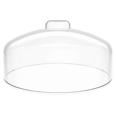 Imagem de Cúpula Prato de Bolo Natural Tampa de Plástico 31cm Haus Concept