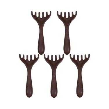 Imagem de Pente De Massagem Antiestático De Madeira Com 6 Garras Para Circulação