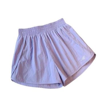 Imagem de Shorts De Algodão Para Crianças, Verão, Meninos, Meninas, Cintura Elás