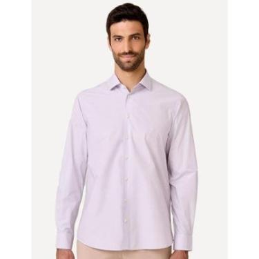 Imagem de Camisa Dudalina Masculina Slim Tricoline Lisa Lilás-Masculino