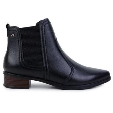 Imagem de Bota Feminina Pegada Couro Preto - 282502-02-Feminino