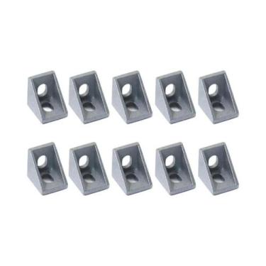 Imagem de Conector De Canto Em L De Alumínio Série 2020 Para Extrusão De Perfil 