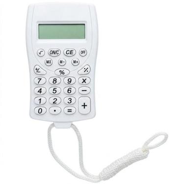 Imagem de Calculadora eletrônica portátil com cordão para pendurar 5,8x9,5 - FWB