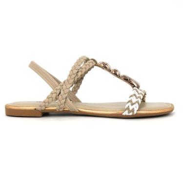 Imagem de Sandalia Dakota Original Rasteirinha Baixa Moda Feminino 291, 35, Bege