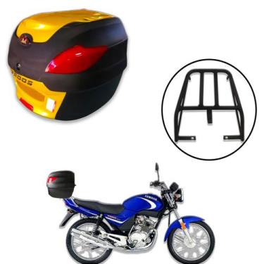 Imagem de Baú 41 litros Awa Proos com Bagageiro para YBR 125 2000-2008, Dourado