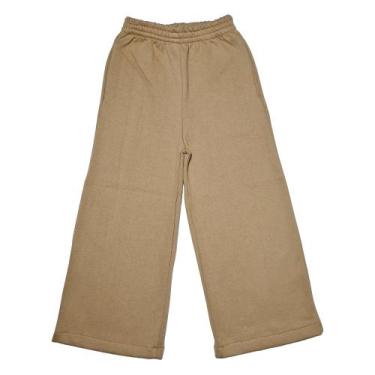 Imagem de Calça Moletom Wide Leg Infantil Blogueirinha Moda Menina - 2L Kids, Ma