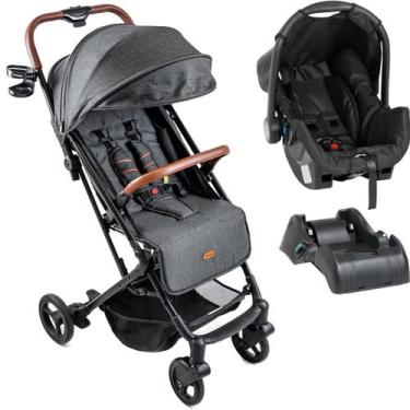 Imagem de Carrinho de Bebe Bebe Conforto Base Galzerano Kira Grafite