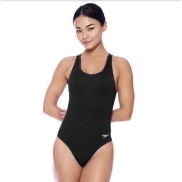 Imagem de Maio speedo feminino aqua plus 027952, Preto, G
