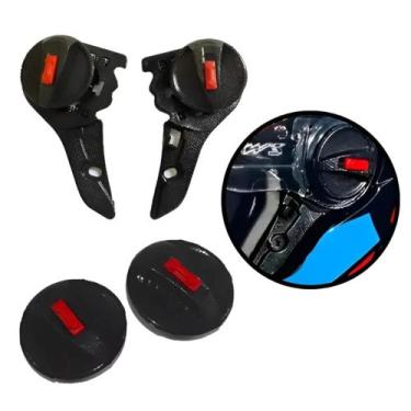 Imagem de Kit Reparo Viseira Ls2 Ff358/fw3gt Completo Preto - Vision