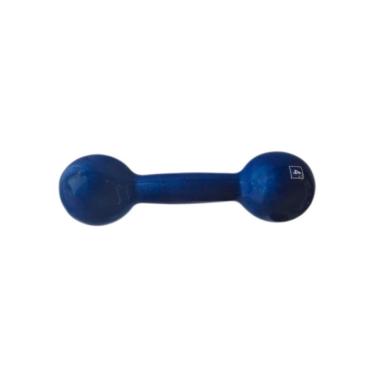 Imagem de Halter de Ferro Fundido Emborrachado 4,0kg para Musculação e Treino em Casa Anilhas Fitness