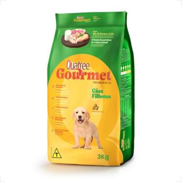 Imagem de Ração Quatree Gourmet Cães Filhotes Mix Carnes e Leite - 3Kg