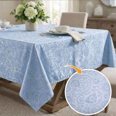 Imagem de Toalha de mesa Jacquard 1,40M X 1,40M 4 lugares Forro Decoração Cozinh