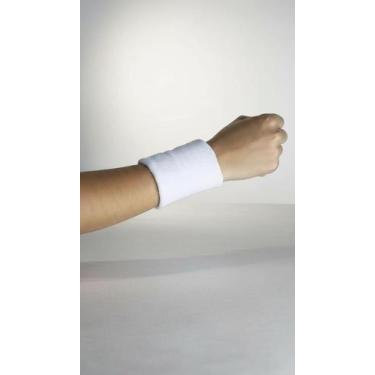 Imagem de Par Munhequeira Esportiva Absorvente Branco - Congratulations Store
