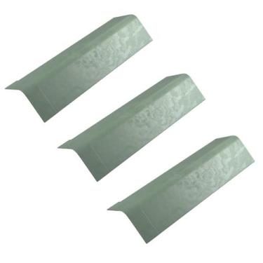 Imagem de Kit 3 Cumeeira Plástica Verde Indure Plastlife 88cm Telhado