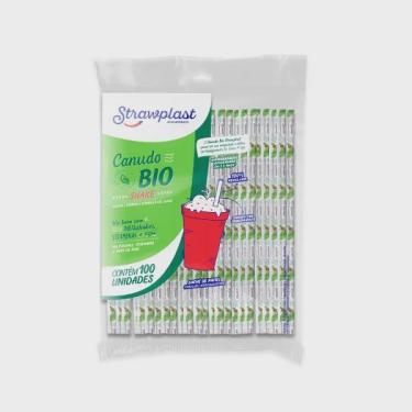 Imagem de Canudo Biodegradável Shake Strawplast c/100