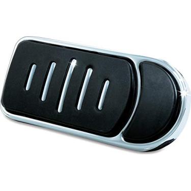 Imagem de Kuryakyn Controle de pé de motocicleta 7587: Pastilha de freio estendida premium para motocicletas Harley-Davidson 1980-2019, cromada