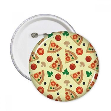 Imagem de Broche redondo para decoração de tomate, pizza e cogumelo, 5 peças