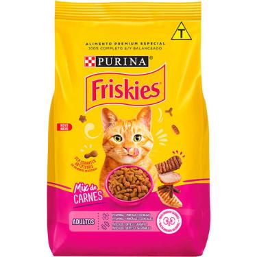 Imagem de Ração Seca Nestlé Purina Friskies Mix de Carnes para Gatos Adultos - 20 Kg