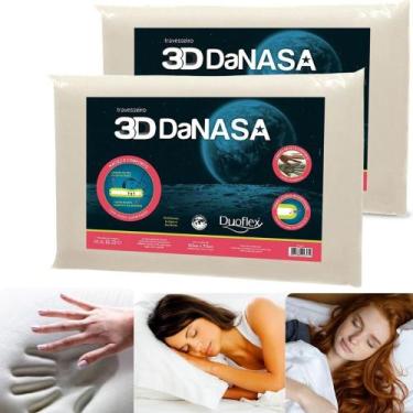 Imagem de Kit 2 Travesseiros Da Nasa 3D Conforto Antiacaro Original - Duoflex