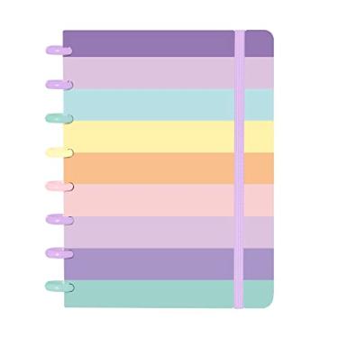 Imagem de Caderno Disco IsCool Inteligente A5 Candy Listras