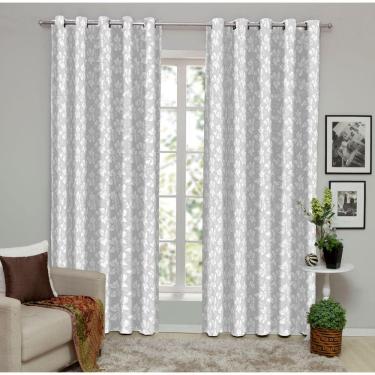 Imagem de Cortina Sala Ou Quarto Jacquard 2m X 1,80m Semi Blackout