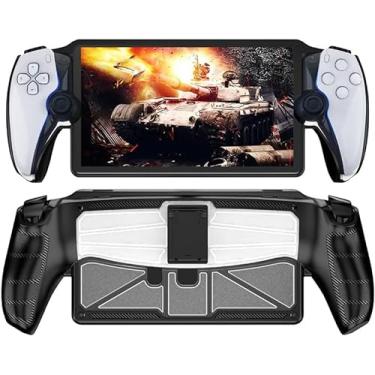 Imagem de Capa protetora de TPU para Portal Capa à prova de choque com capa protetora de suporte Capa antiarranhões para console de jogos Capa protetora antiderrapante Anti-queda para PS5 Portal/830 (Size : Bl