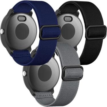 Imagem de Pulseiras elásticas para Garmin Venu/Sq/Sq 2/Forerunner 165/55/645/245 Music Watch, Garmin Vivoactive 6/5/3, pulseira esportiva de nylon de 20 mm para Garmin Vivomove HR/Sport masculino e feminino