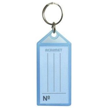 Imagem de Pote com 120 Chaveiro plastico Acrimet 144 azul